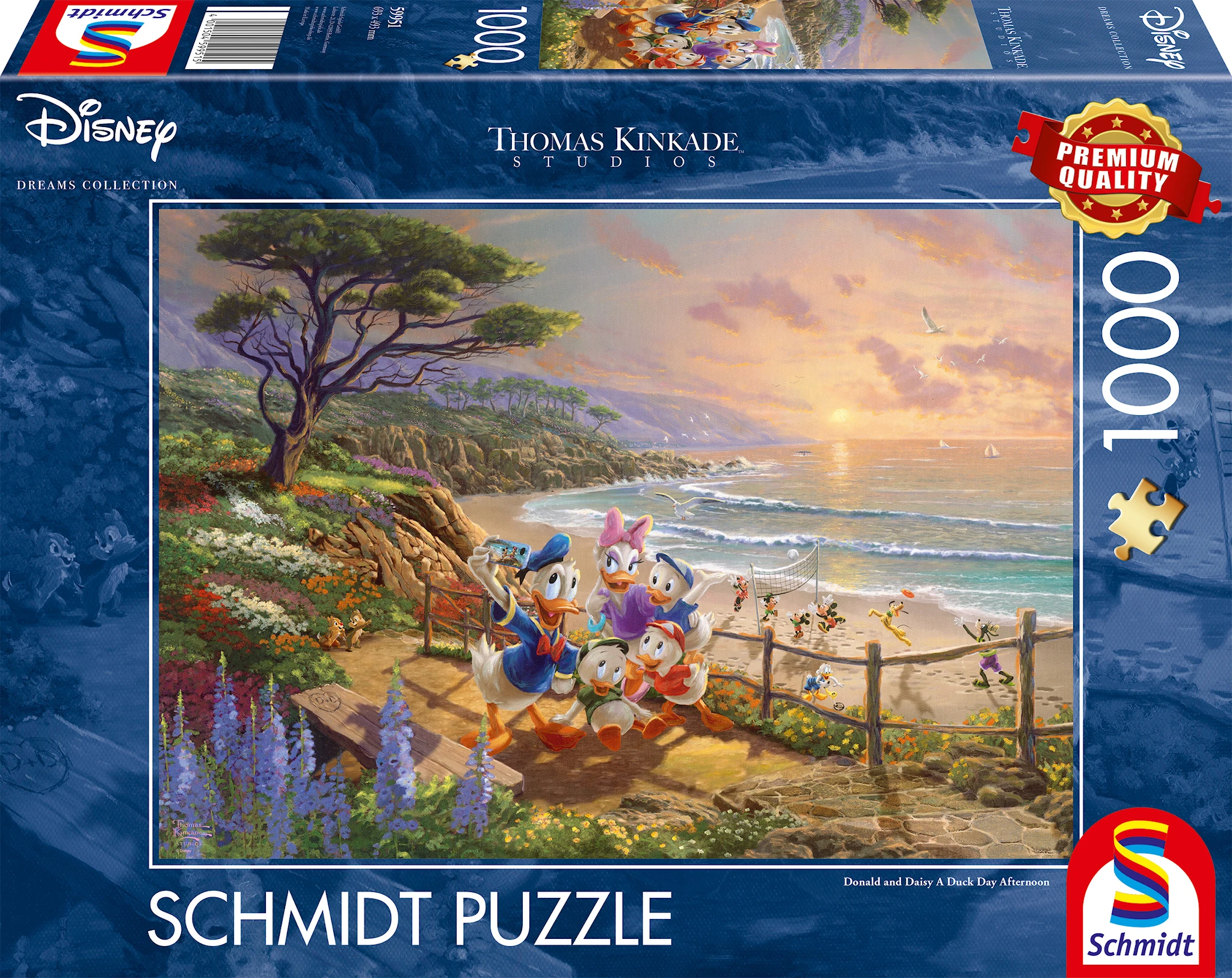 Produktbilde for Puslespill Disney Donald & Dolly En Ande-ettermiddag 1000 brikker Schmidt