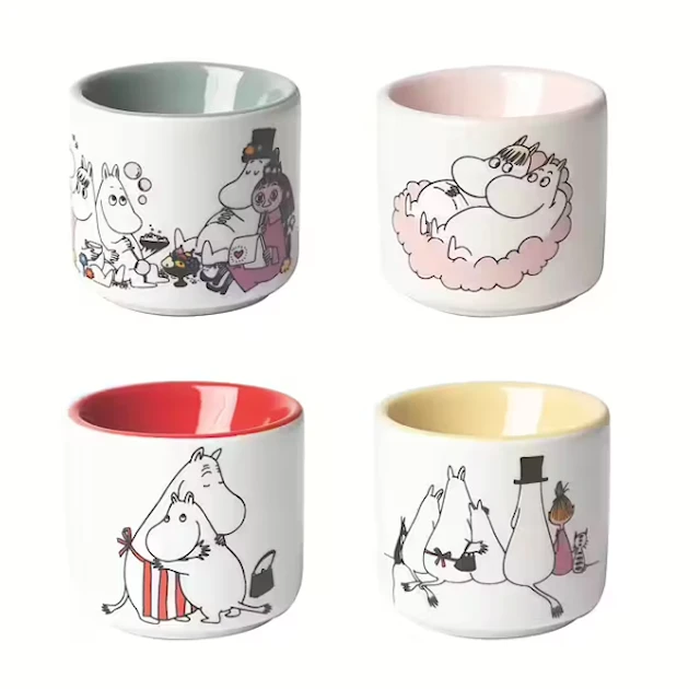 Äggkoppar Moomin Love 4pcs Pluto Design