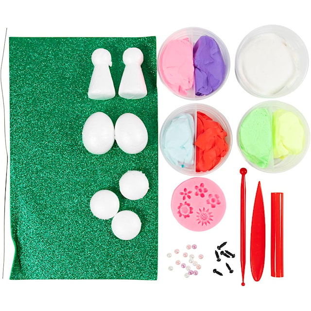 Produktbilde 4 for DIY Kit Modellering, Fe, pastellfarger, 1 pk.