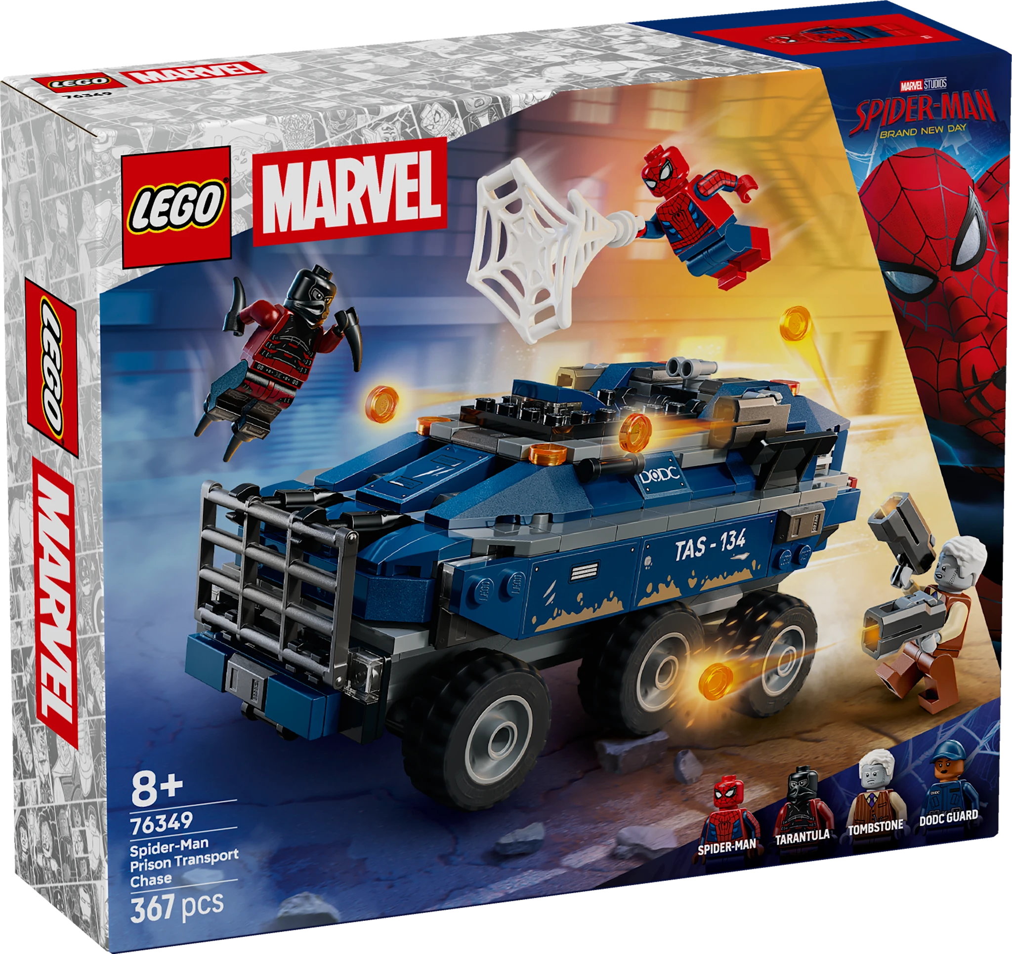Tuotekuva ille Spider-Man ja vankilakuljetuksen takaa-ajo LEGO® Super Heroes (76349)