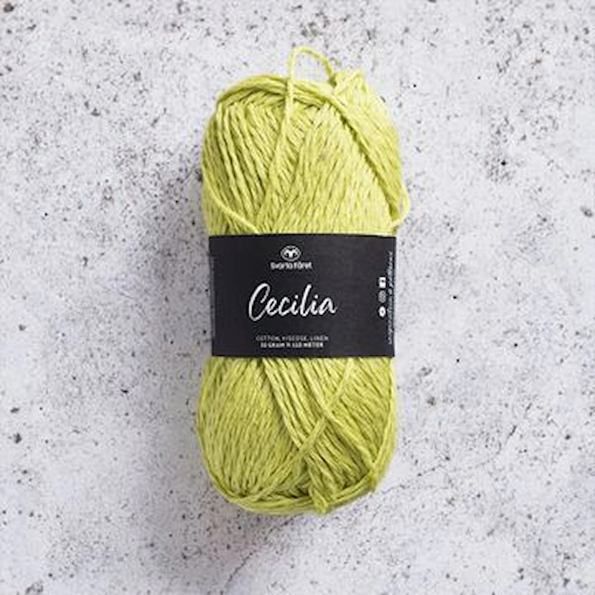 Tuotekuva ille Cecilia Lanka Pellava- ja Puuvillasekoite 50 g Svarta Fåret
