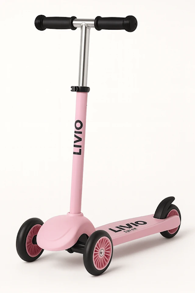 Sparkcykel 3-hjuling Rosa LIVIO Sprint