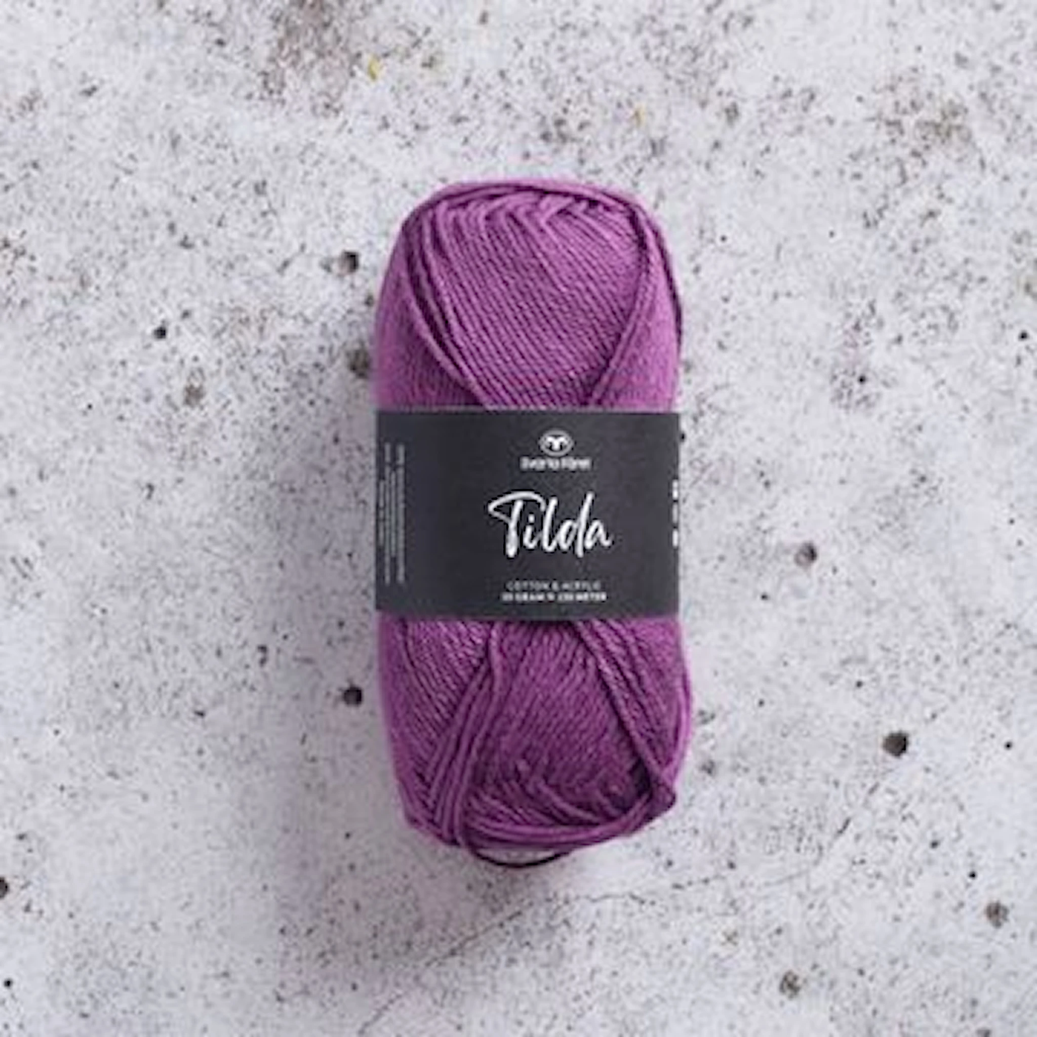 Produktbild för Tilda Garn Bomullsmix 50g Svarta Fåret