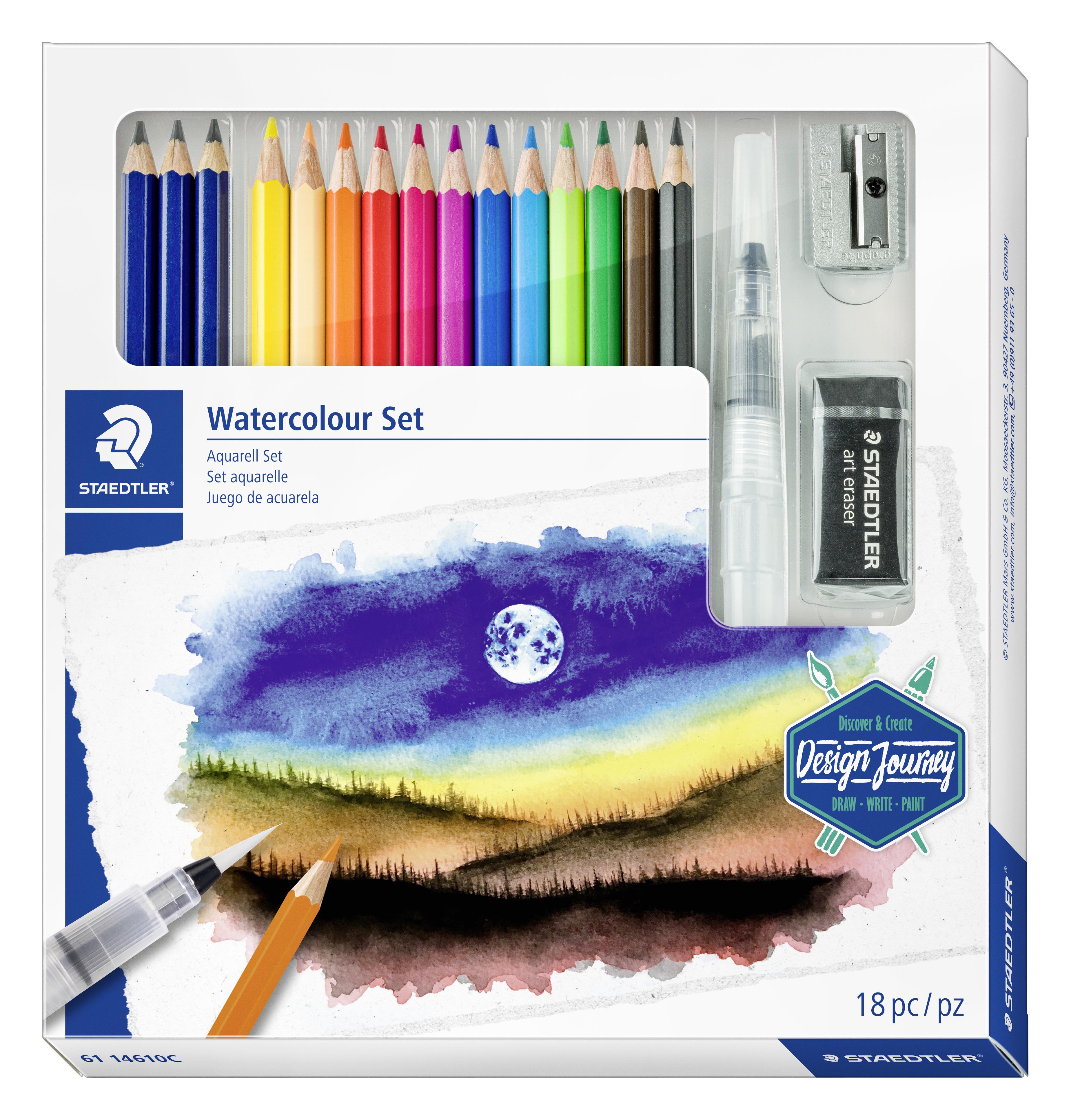 Design Journey Akvarell Set 18 delar Staedtler