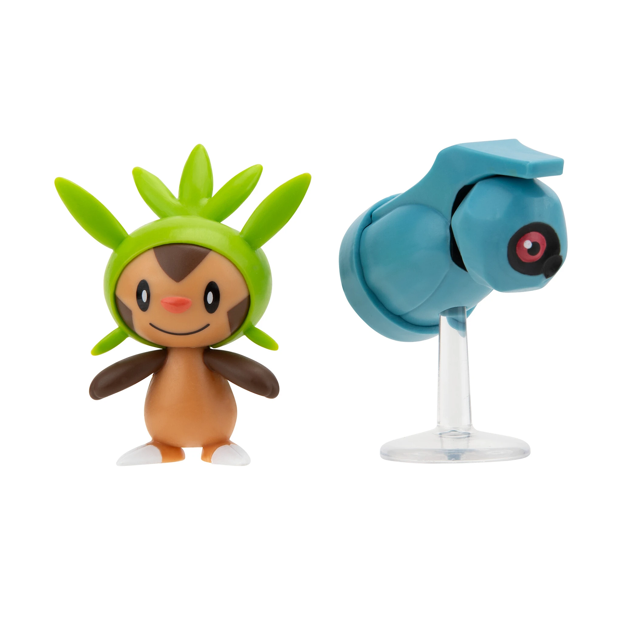 Produktbild för Pokemon Actionfigur 2-pack Chespin And Beldum