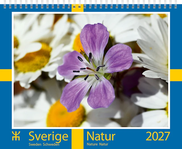 Väggkalender Sverige Natur 2027 Almanacksförlaget