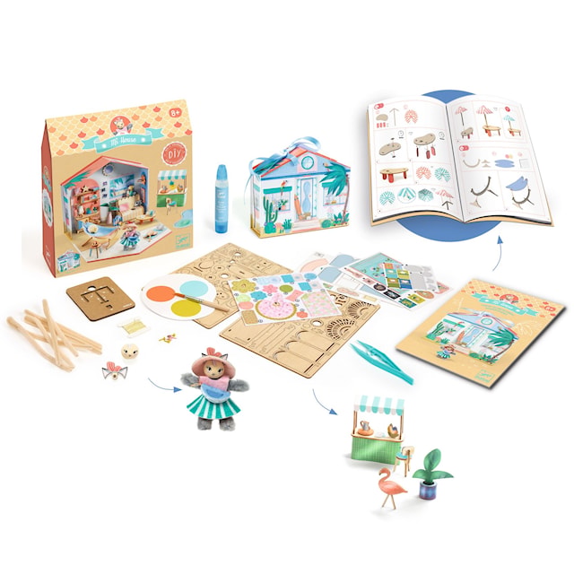 Tuotekuva 5 - Luo ja koristele miniatyyritalo Mia Mi -talo Djeco