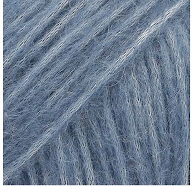Air Uni Colour Garn Alpackamix 50 g jeansblå 17 Drops