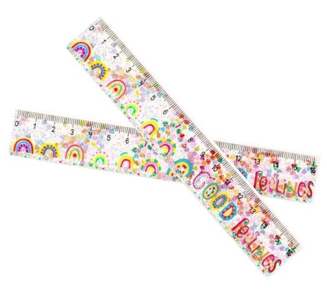 Glitterlinjal Good Feelings 16 cm 1-pack Trendhaus