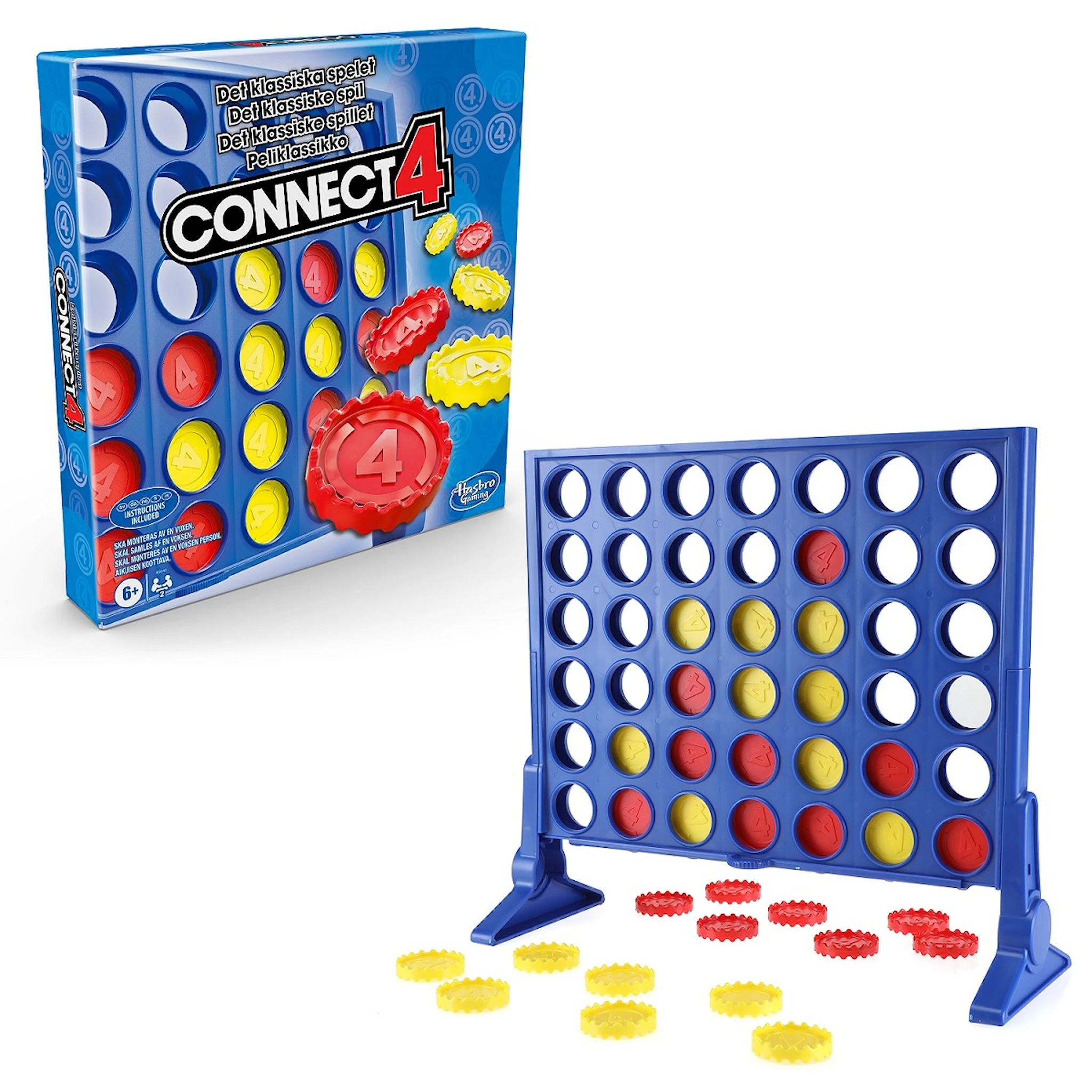 Produktbild för Connect 4 - Fyra i rad, spel (SE/NO/FI/DK)