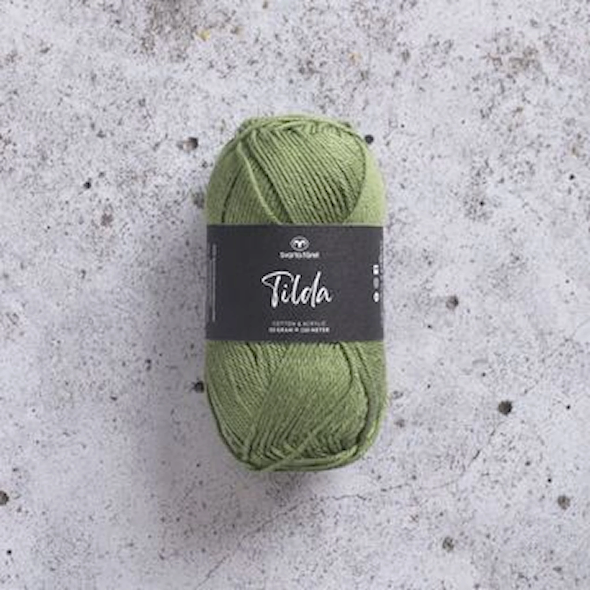 Produktbild för Tilda Garn Bomullsmix 50g Svarta Fåret