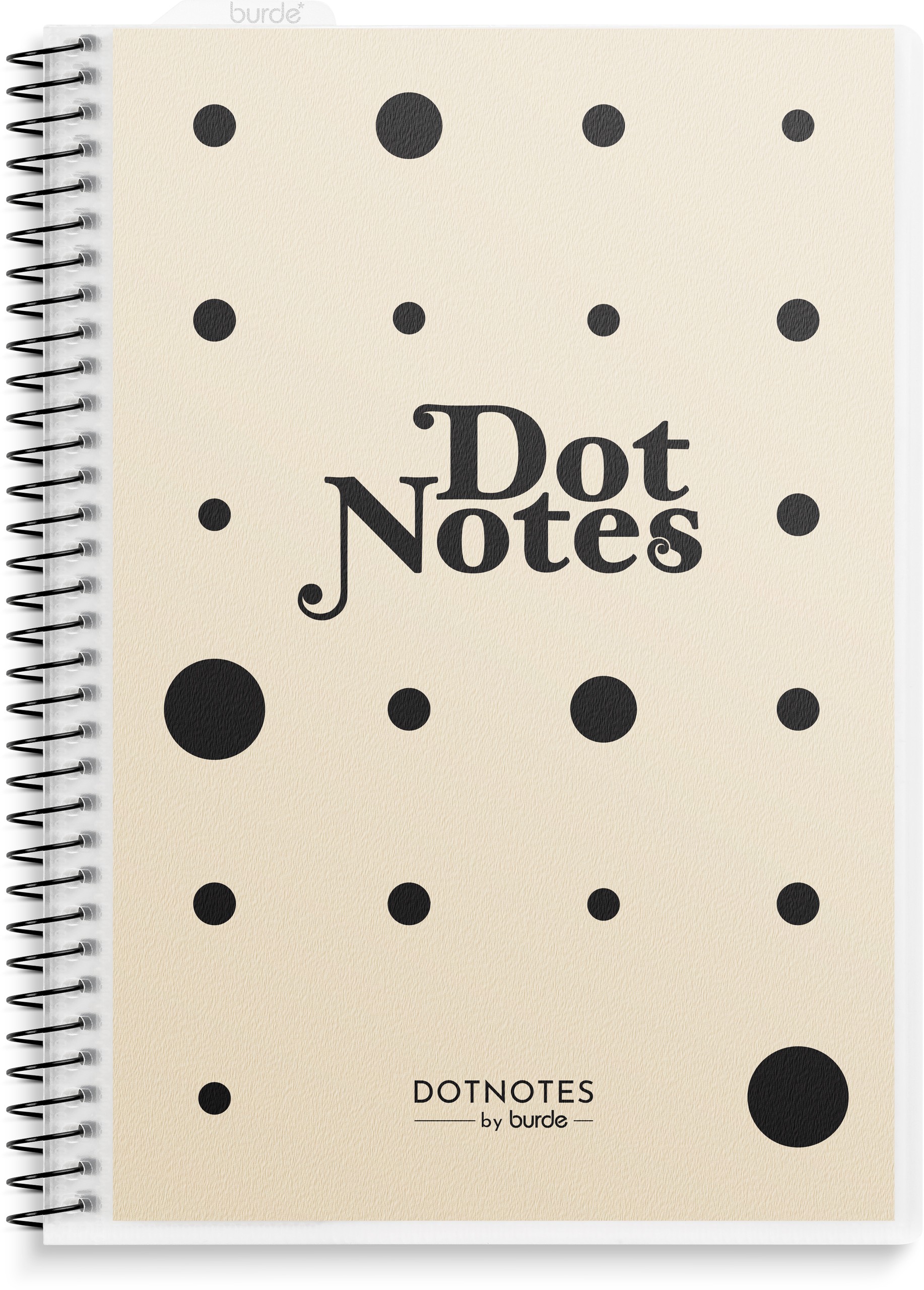 Anteckningsbok A5 DotNotes, spiralbunden, Burde