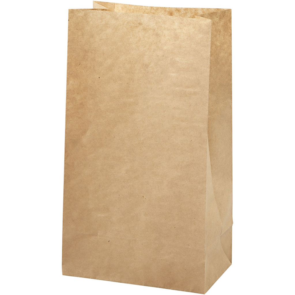 Papperspåsar Naturfärgade höjd 27 cm 9x15 cm 100-pack Creativ Company