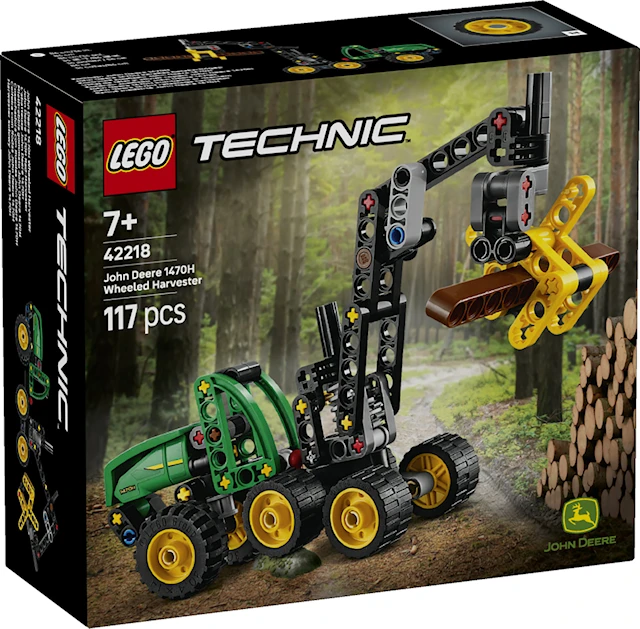 John Deere 1470H skogsmaskin LEGO Technic (42218)