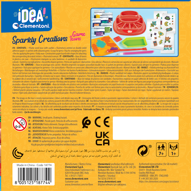 Tuotekuva 8 - Diamantmaalaus Sparkly Creations Game Icons Clementoni