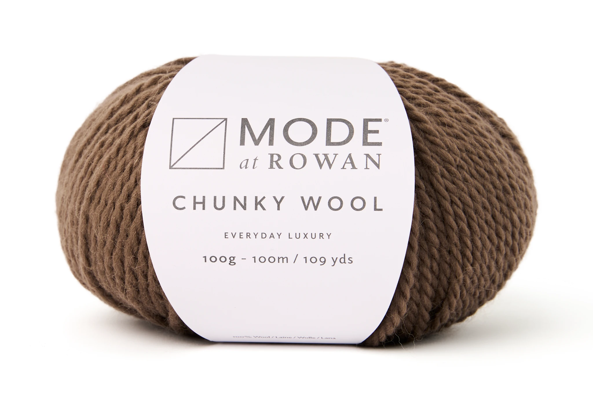 Produktbild för Chunky Wool, 100% ull 100 gr Mocha 013, Mode at Rowan