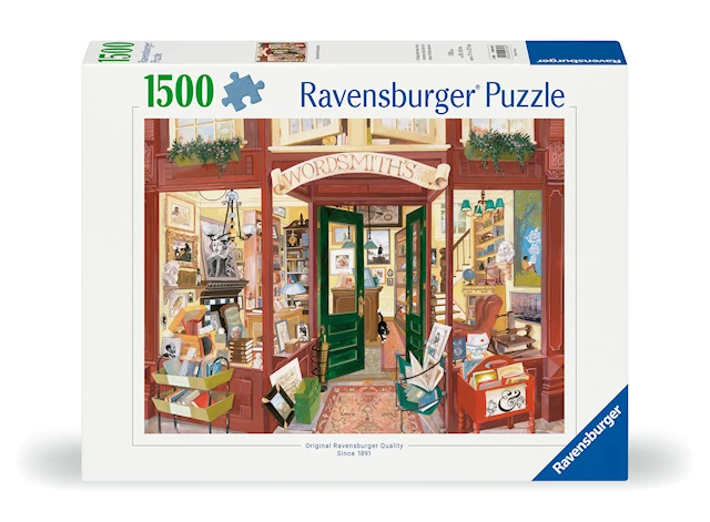 Pussel Wordsmith's Bookshop 1500 bitar, Ravensburger
