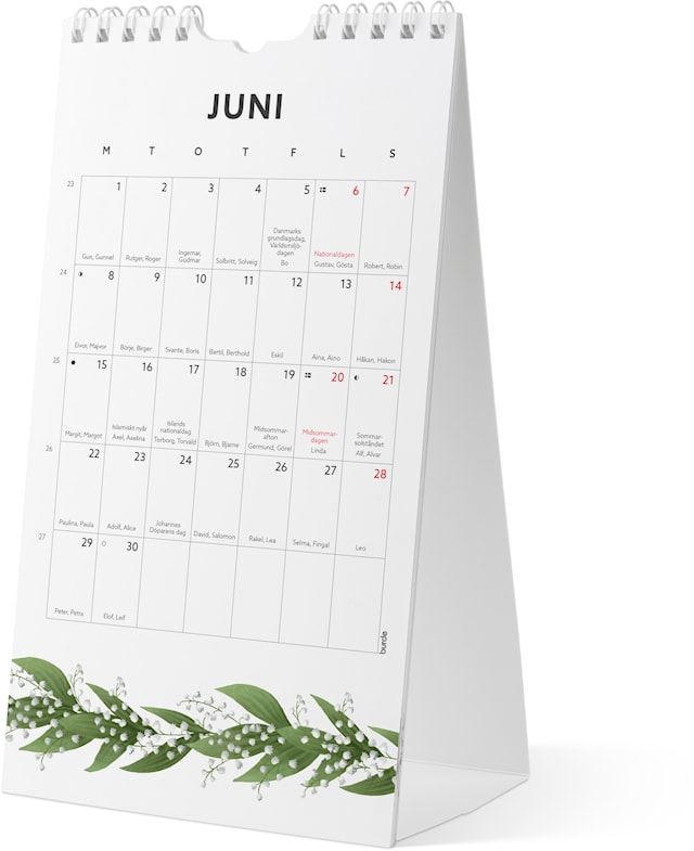 Produktbilde 2 for Väggkalender 2026 Mini Duo 120x215 mm Burde