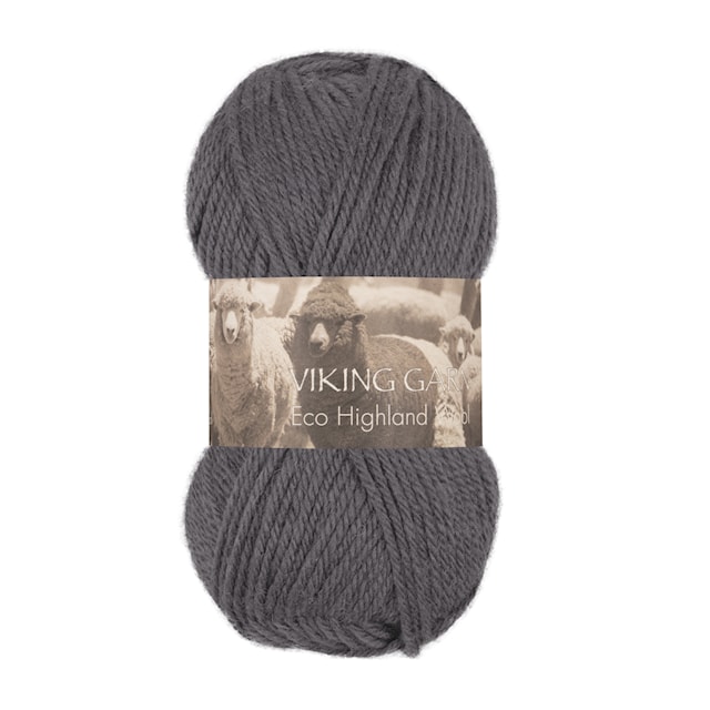 Highland Eco Wool 50 g Steel Grey Viking Garn