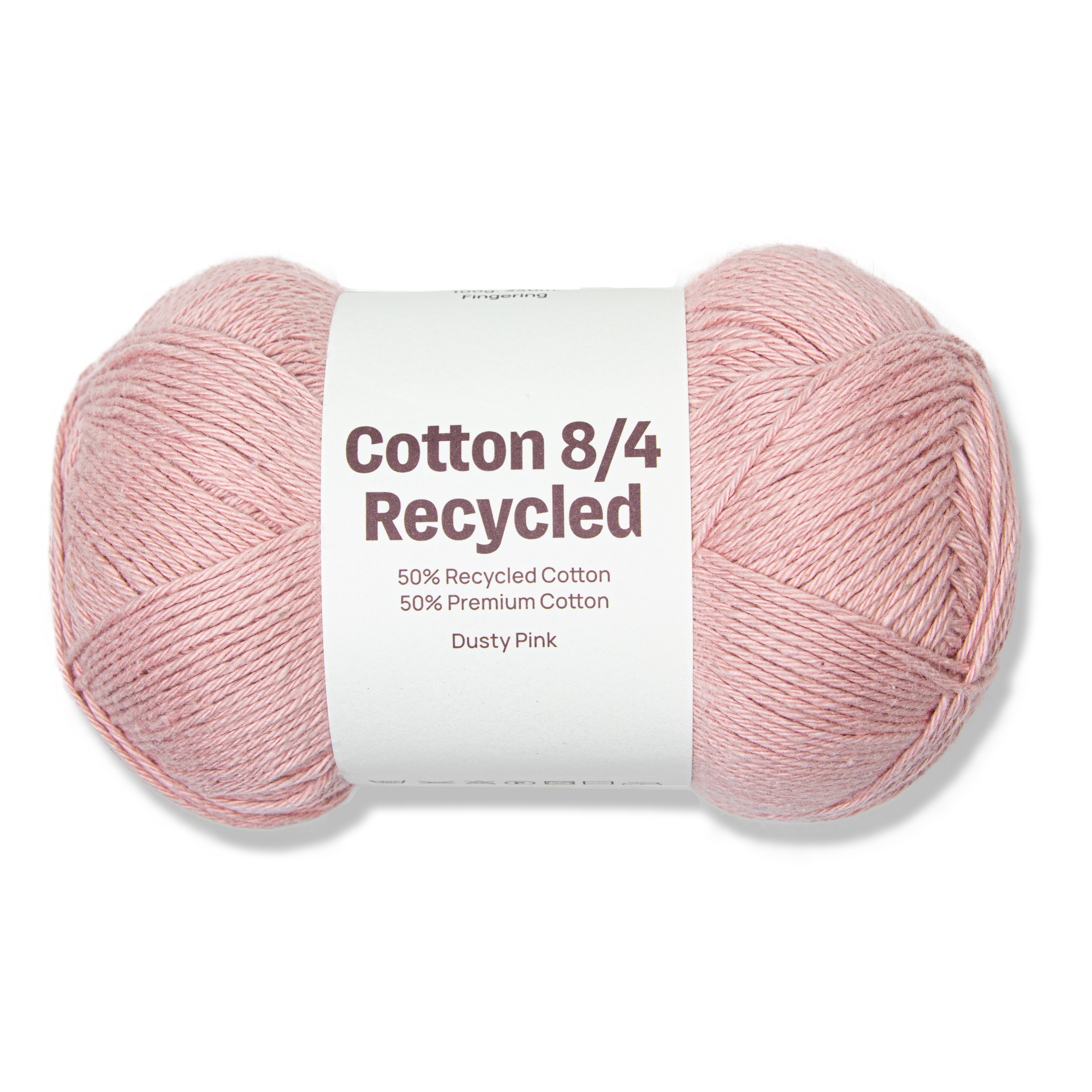 Cotton 8/4 Garn 100 g Recycled Dusty Pink A084 Adlibris