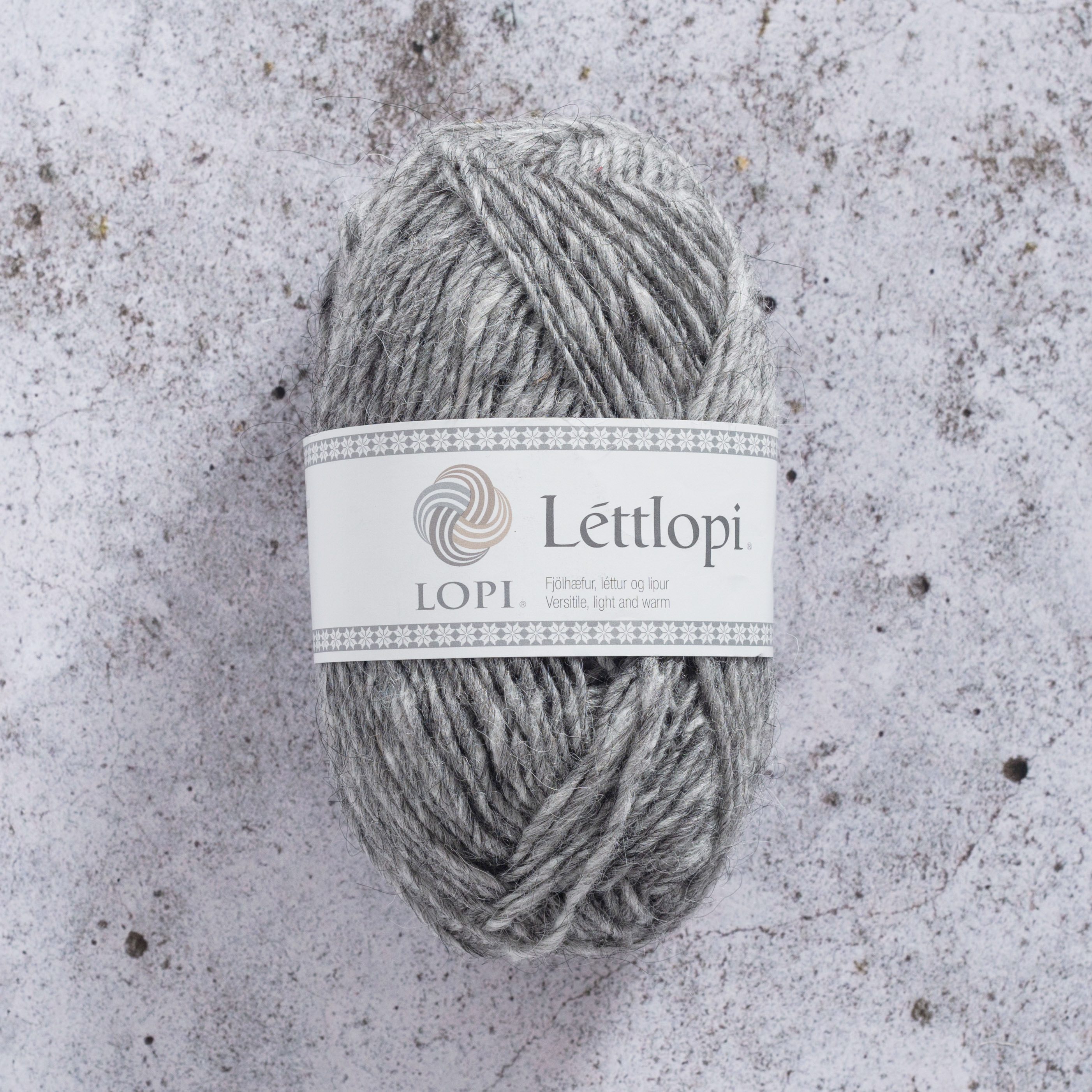 Léttlopi Garn Ull 50 g Grå (0056) Istex