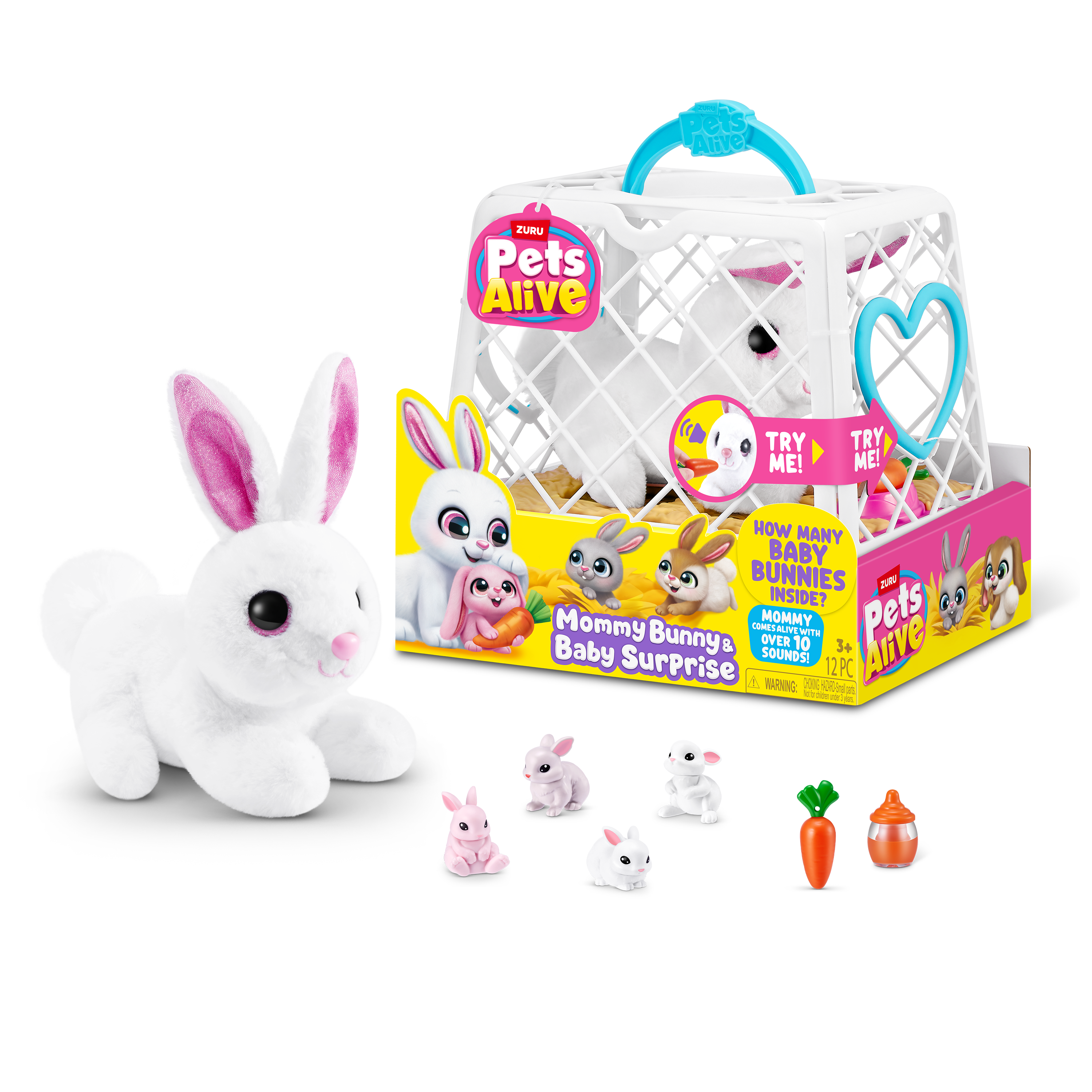 Mama Bunny & Baby Surprise Pets Alive