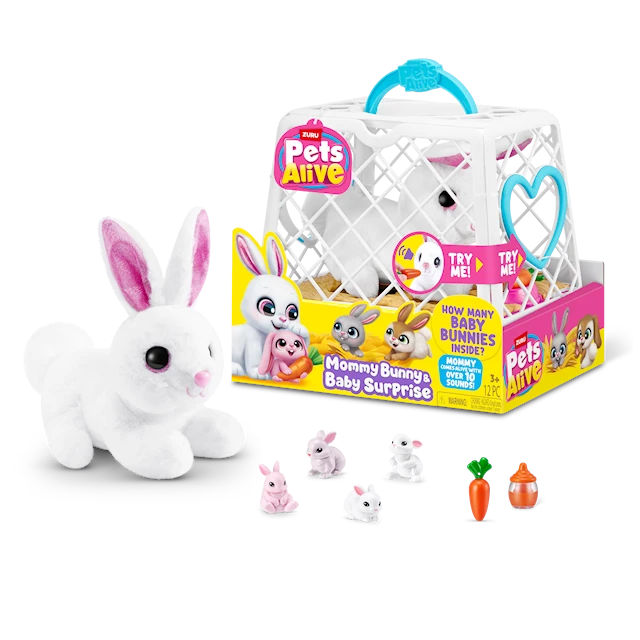 Mama Bunny & Baby Surprise Pets Alive