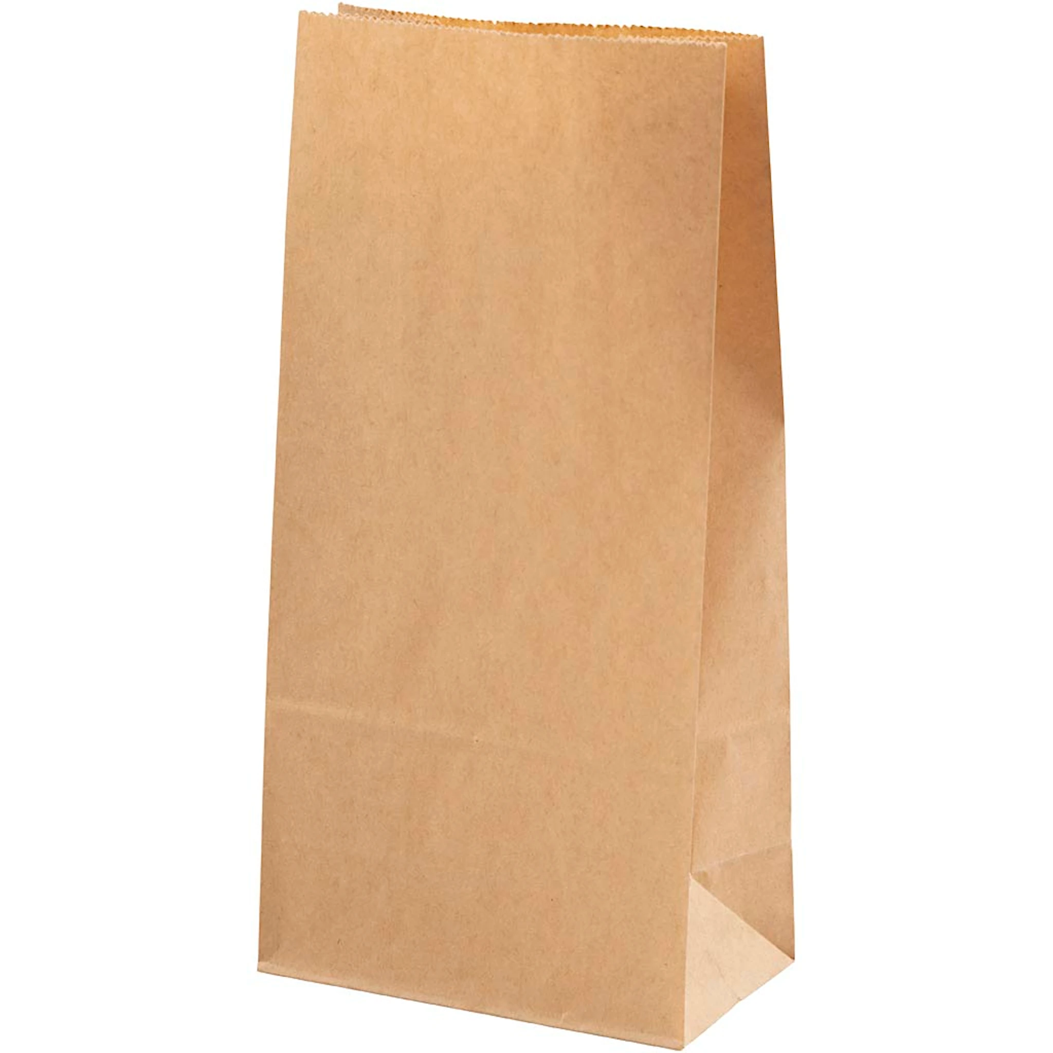 Produktbild för Papperspåsar Naturfärgade höjd 22,5 cm 11x6,5 cm 10-pack Creativ Company