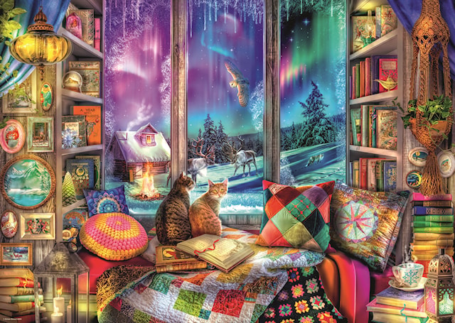 Produktbild 2 för The Winter Reading Nook Pussel 1000 Bitar Ravensburger