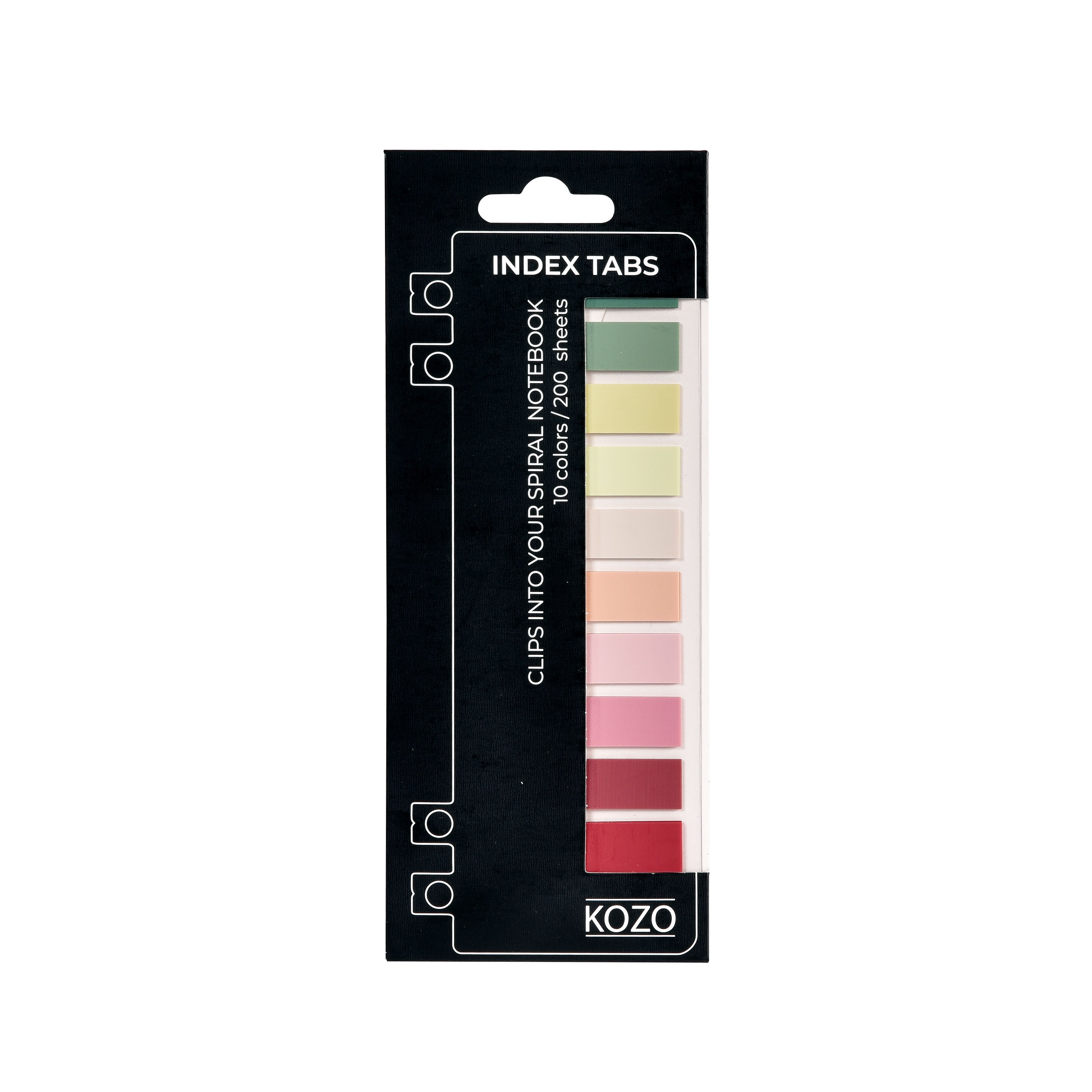 Indexflikar 10 Färger Blush KOZO