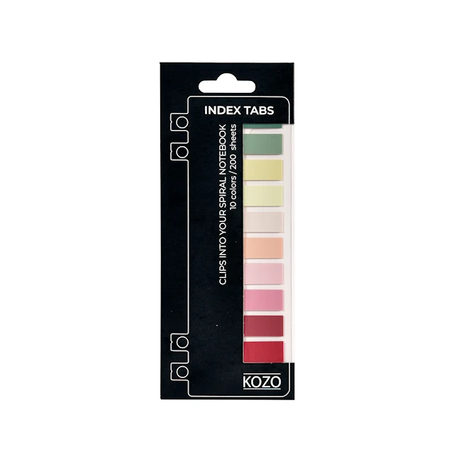 Indexflikar 10 Färger Blush KOZO