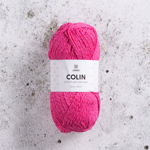 Nya Colin bomull lin mix 50 gr Pink Bite 154 Järbo