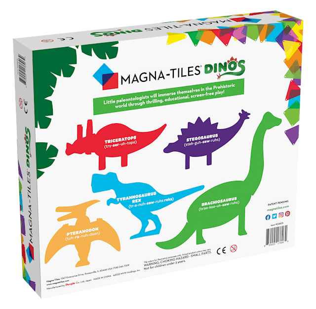 Produktbilde 2 for Magna-Tiles Dinos 5 stk