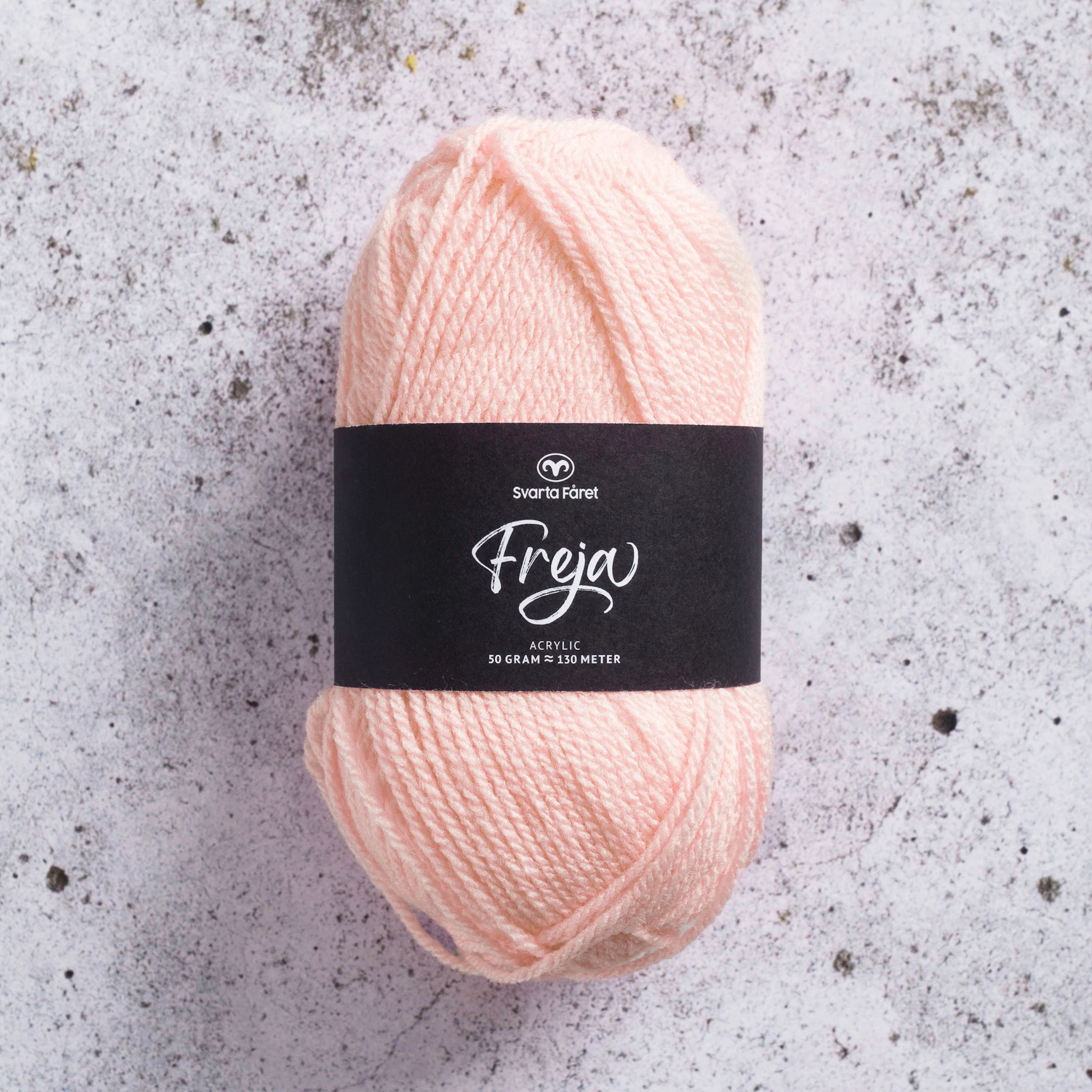 Produktbild för Freja Garn Akryl 50 g Bare Nectar 88 Svarta Fåret