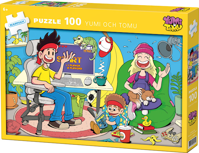 Produktbild 1 för Pussel Yumi & Tomu 100 bitar, Kärnan