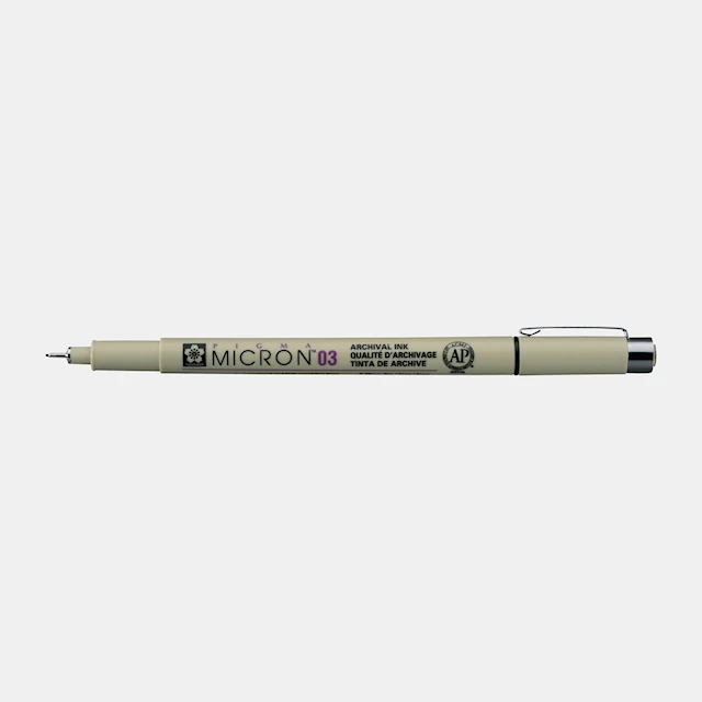 Sakura Pigma Micron Fineliner 03 0,35 mm Musta