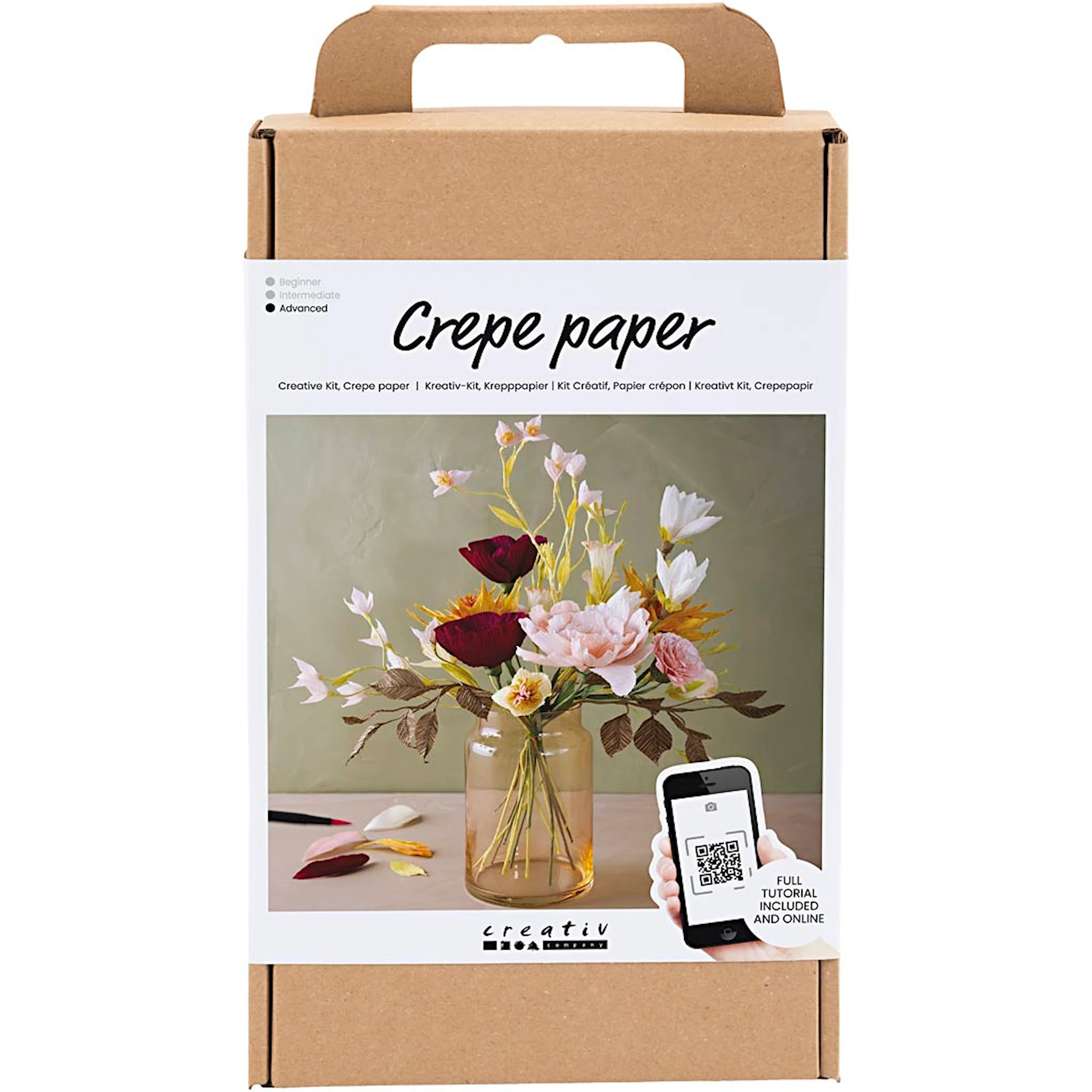 Produktbilde for DIY Kit Kreppapir, Bukett, Strekk-/krep: 180%, 1 pk.