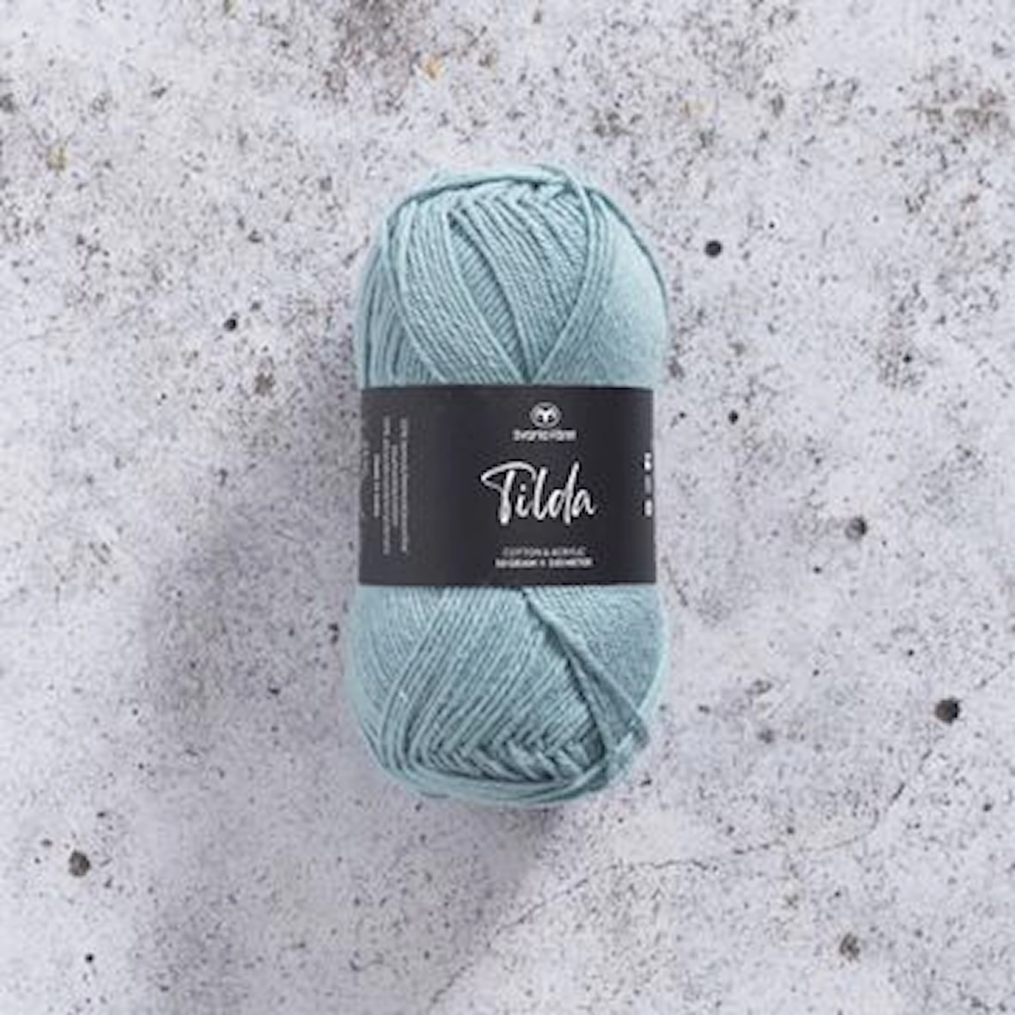 Produktbild för Tilda Garn Bomullsmix 50g Svarta Fåret