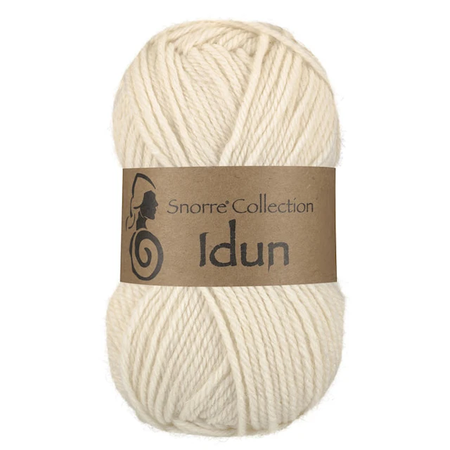 Idun Ull, Alpacka mix 50 gr Naturvit 602, Viking Snorre
