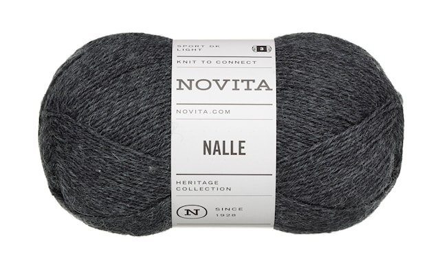 Nalle Garn 100g Grafit grå 044 Adlibris