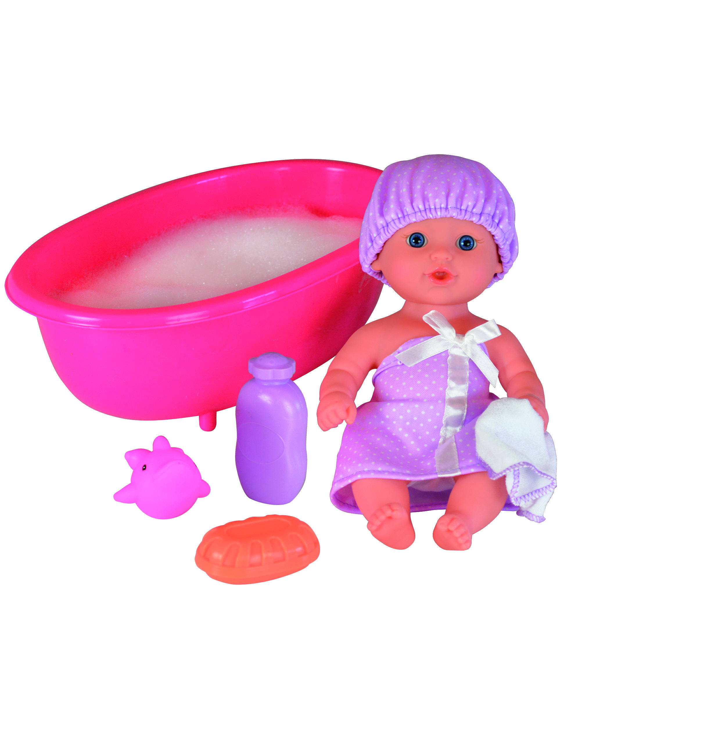 Mathilde-nukke, 25 cm, kylpyammeella Happy Friend