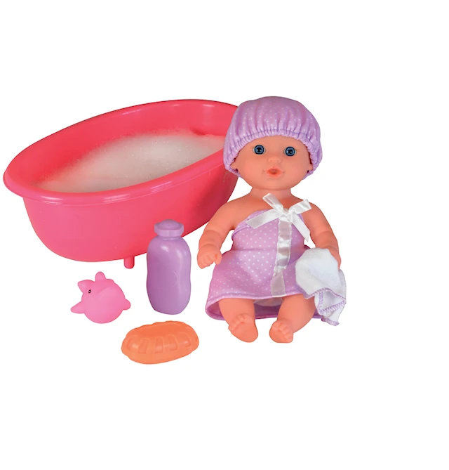 Mathilde-nukke, 25 cm, kylpyammeella Happy Friend