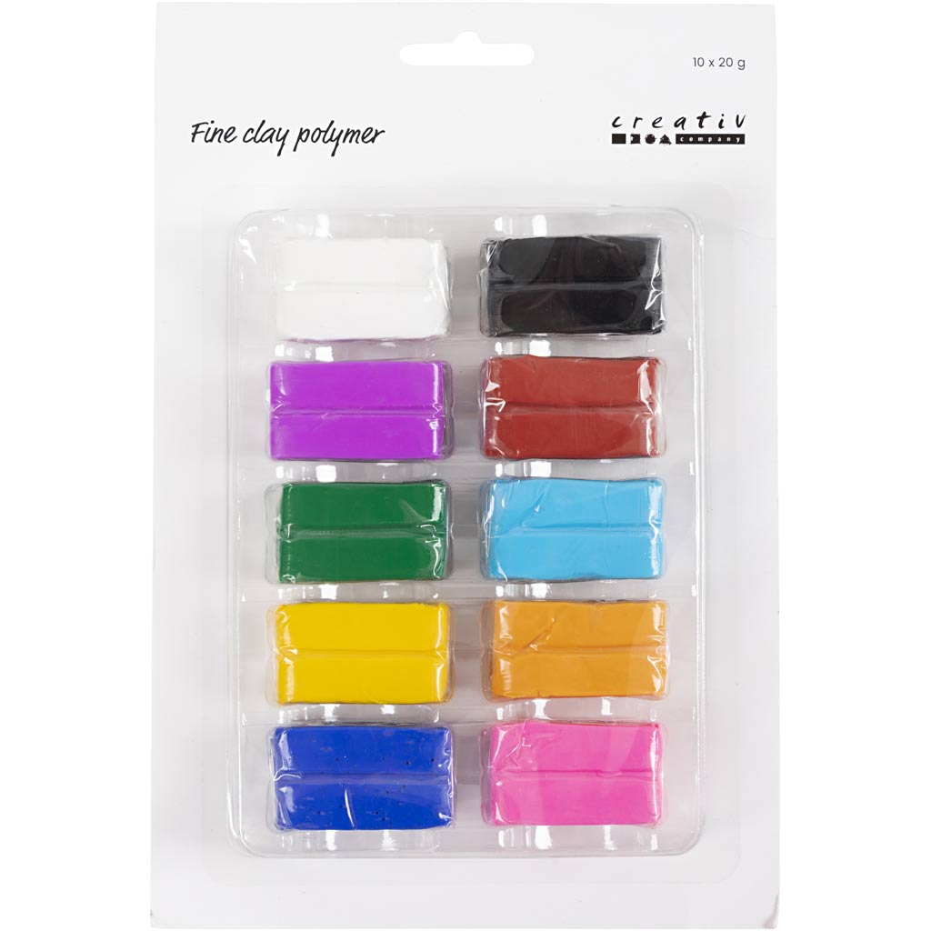 Polymerlera fine clay 10-pack Creativ Company