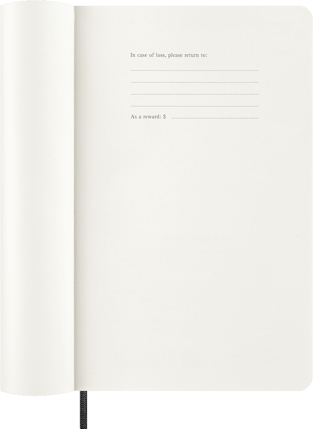 Tuotekuva 5 - Kalenteri 2026 Classic Soft 12M Week Note Large Musta Moleskine