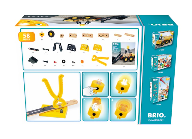 Tuotekuva 4 - Builder Volvo -pyöräkuormaaja (34598) BRIO