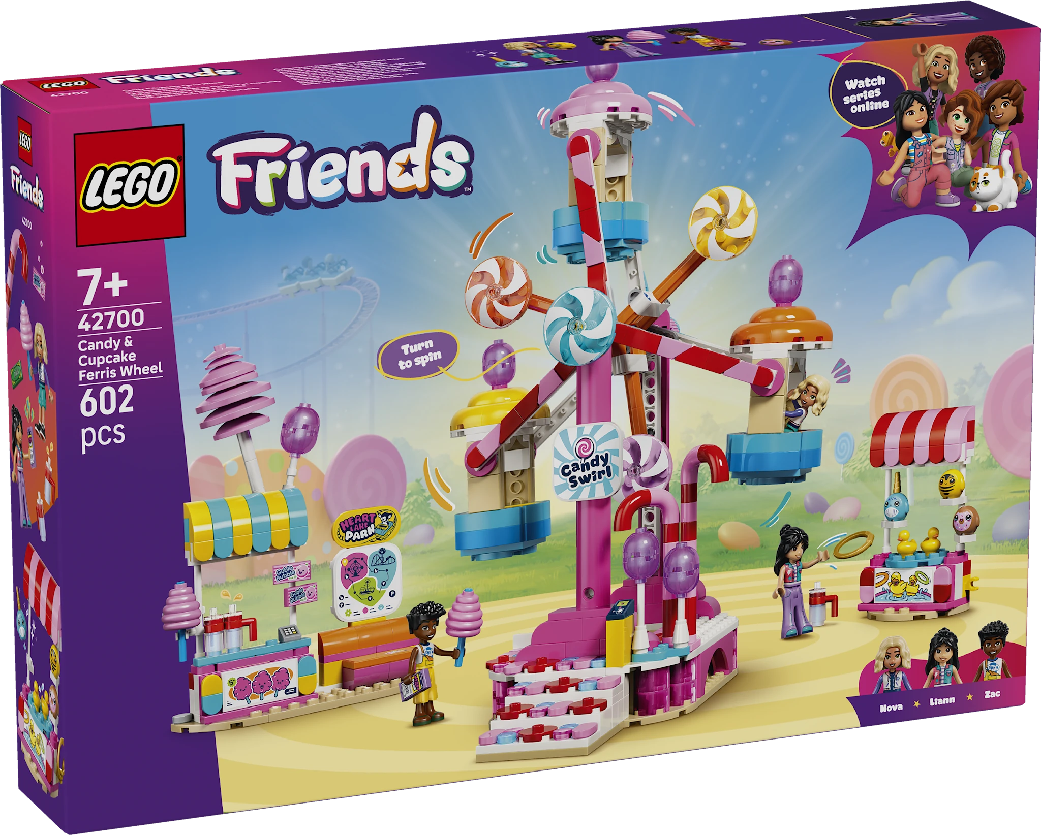 Tuotekuva ille Karkkien ja kuppikakkujen koristama maailmanpyörä LEGO® Friends (42700)