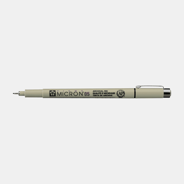 Sakura Pigma Micron Fineliner 05 0,45 mm Musta