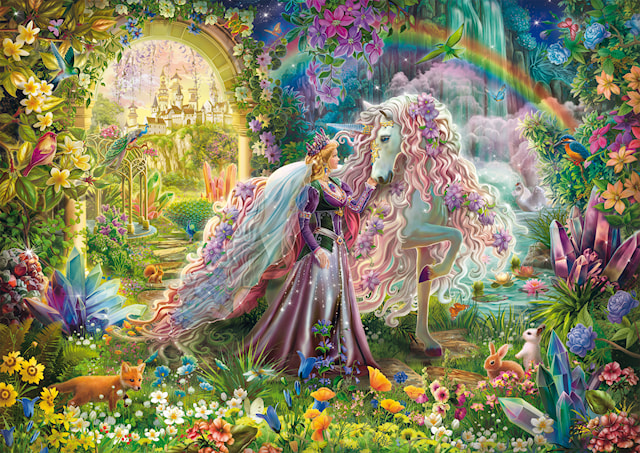 Produktbilde 2 for Dream Journey With A Unicorn Puslespill 500 Brikker Schmidt