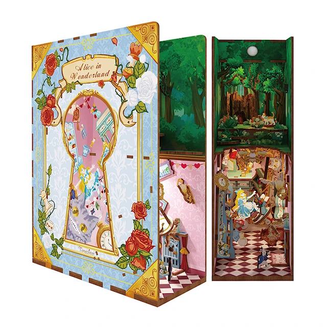 Book Nook Alice in Wonderland, Tonecheer