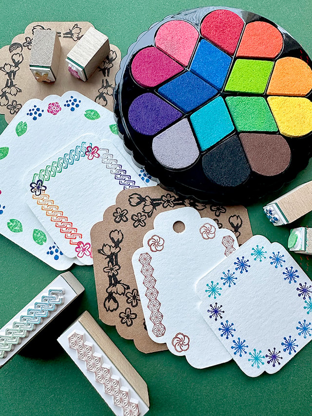 Produktbild 3 för Irodori stämpelset Bouquet Artline